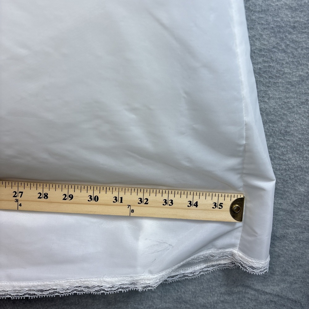 Vintage Crinoline Full Maxi Slip S/XS Petticoat White Bridal Layered Zipper - Picture 12 of 16